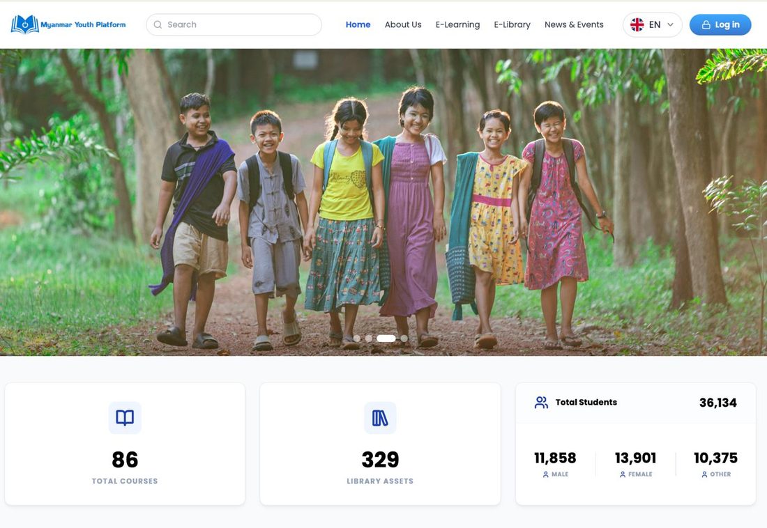 Myanmar Youth Platform website